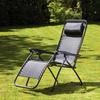 Folding Garden Lounger Armchair, Zero Gravity, Tourist, Graphite