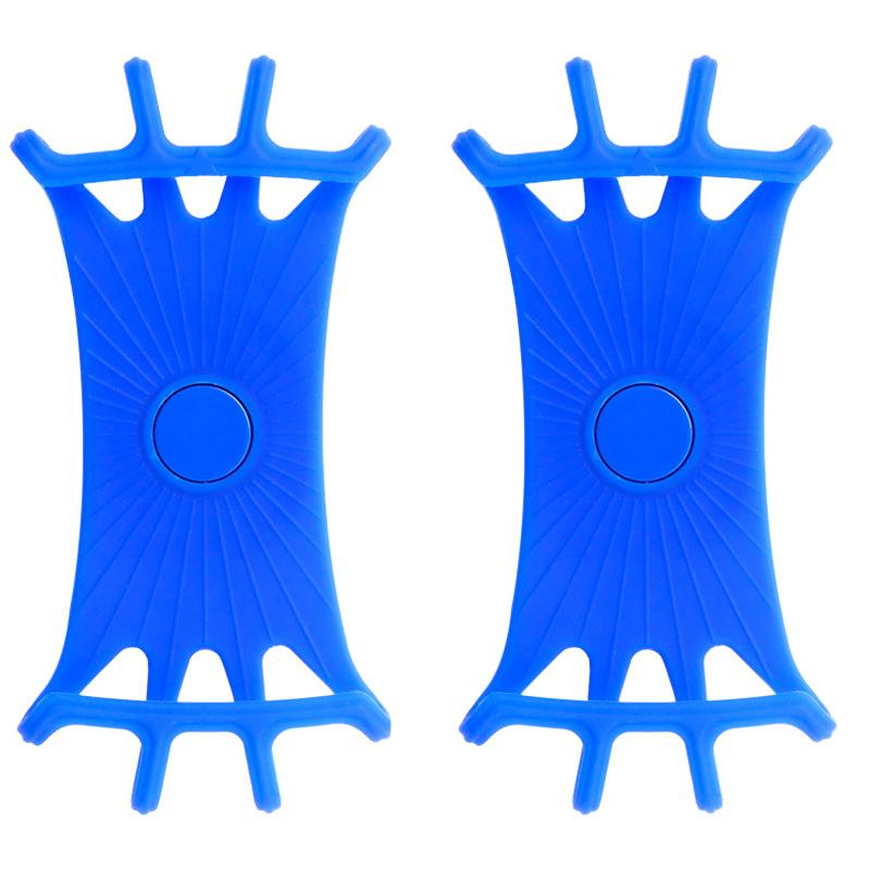 2PcsColorful Silicone Mobile Phone Holder Bicycle Motorcycle 360Degree Phone Holder Stand Anti-drop GPS Clip Bracket Accessories