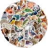 50pcs Jungle Zoo Wild Animal Stickers Aesthetic Phone Wall Scrapbook Motorcycle Waterproof Cartoon Sticker for Kids Toys Gifts