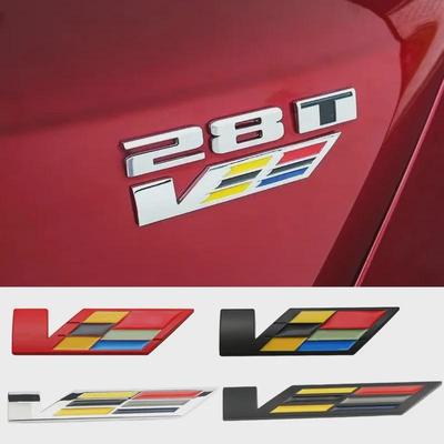 Metal Car Fender Side Sticker Grille for V Logo Deville BLS Eldorado Tiburon SRX XT5 STS XTS ATS CT5 CT6 CTS