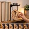 Miniature Book Shape Metal Bookshelf Sign Rustic Reading Nook DIY Tag Holder  Dorm