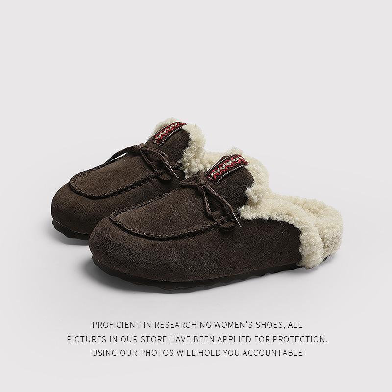 Plush SoftSoled Fluffy Slippers Niche Design