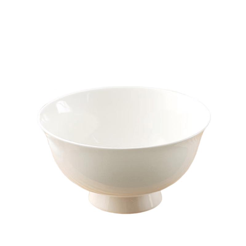 Tingbai Pure White Bone China Bowls