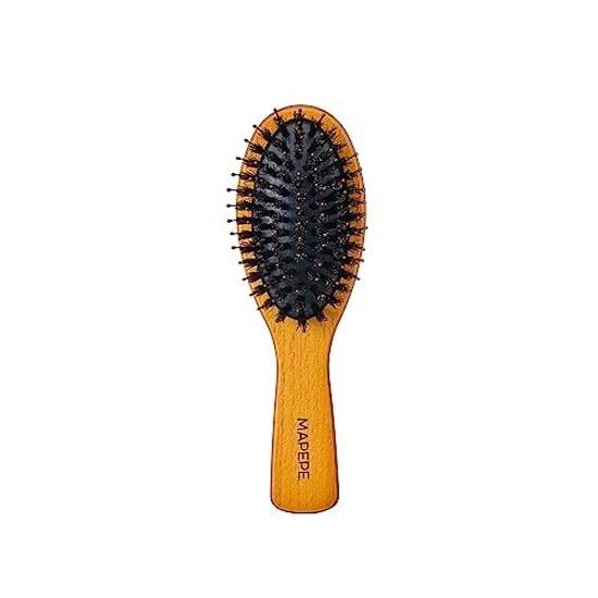 Mapepe Glossy Natural Hair Mini Mix Brush Brown 1 Piece