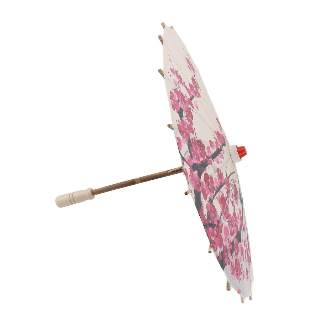 Chinese Oiled Paper Umbrella Handmade Paper Umbrella with Wood Handle for Performance Wedding Party