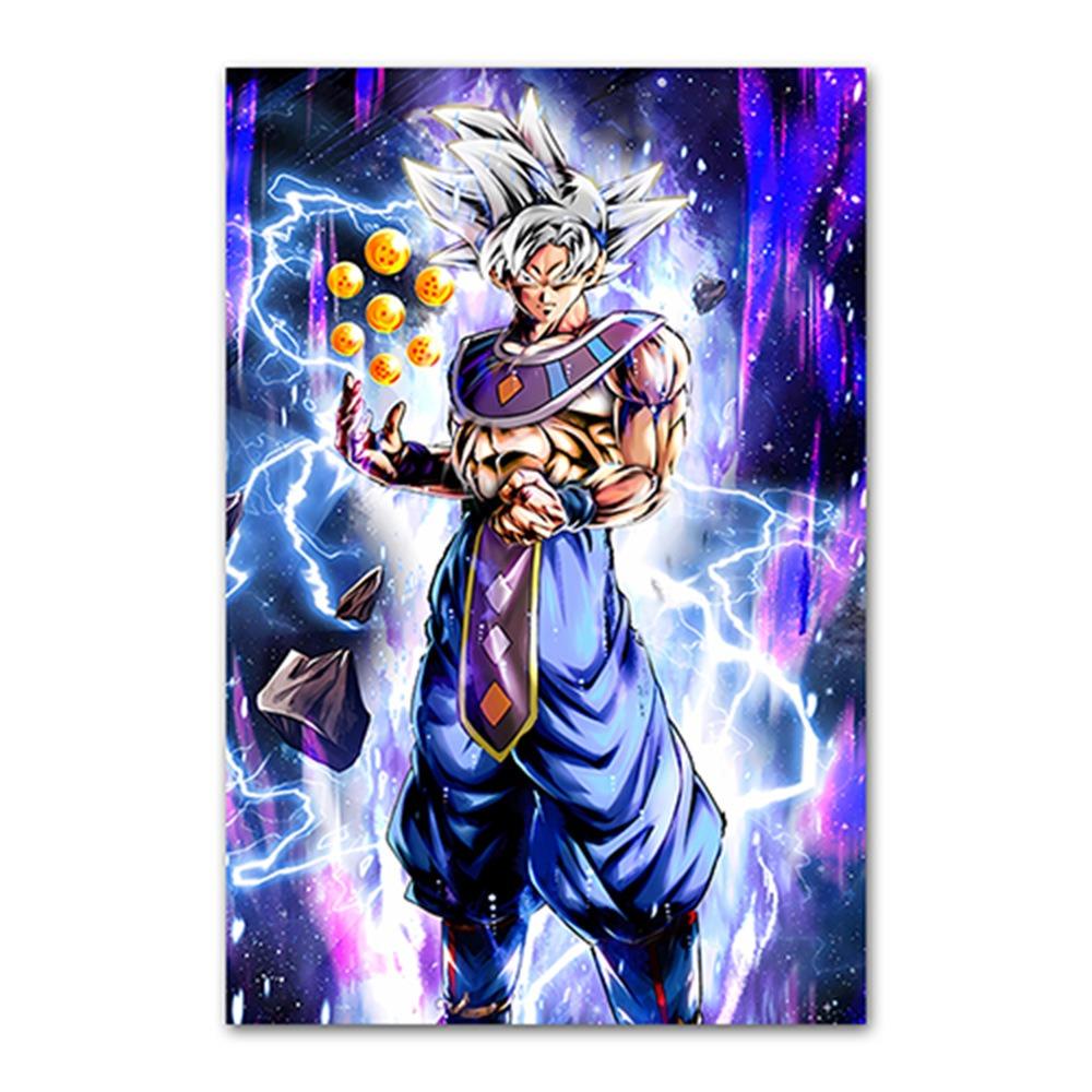 Japanese Modern Anime Retro Dragon Ball Poster Goku Gohan Vegeta Piccolo Friza Canvas Painting Print Wall Art Children Gift