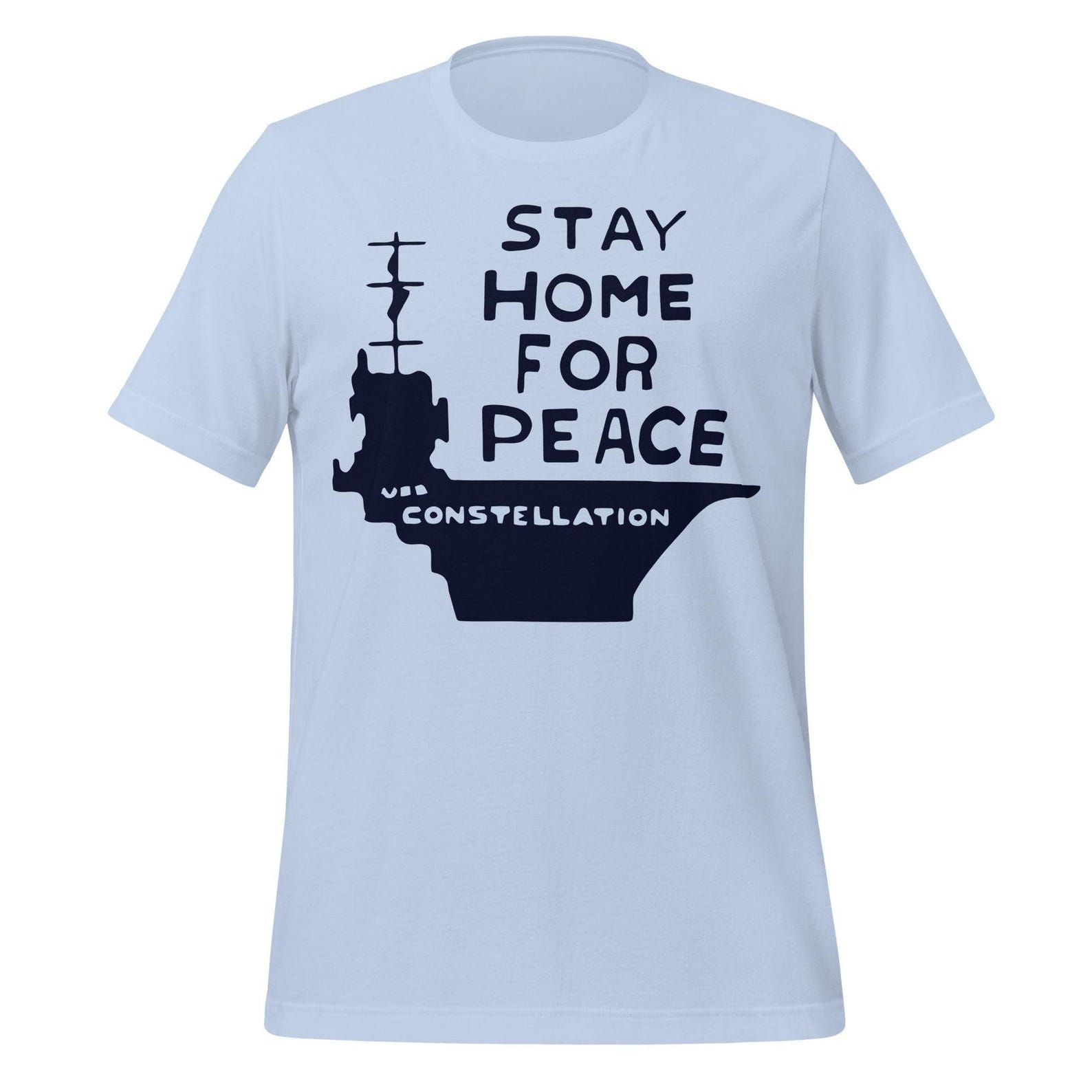 Peace Activist T-Shirt: Vintage Style - USS Constellation Print S
