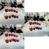 Fashionable Red Nail Art Stickers Xs S M L Sizes Handcrafted Beauty Chinese Brand Elevate Your Style
