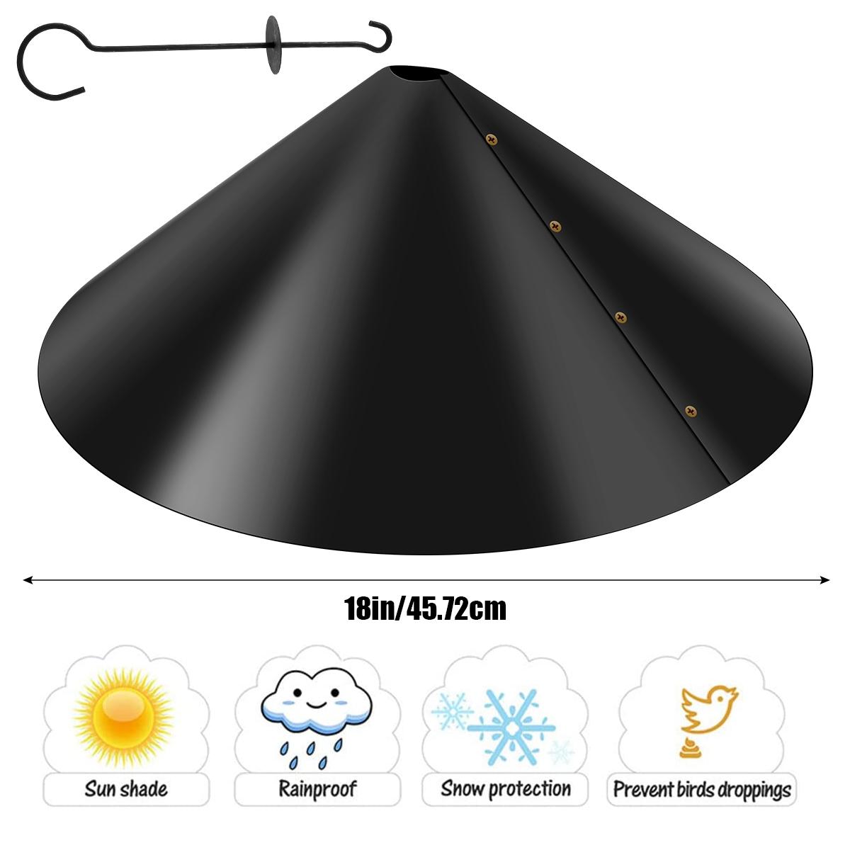 

Wrap Around Squirrel Baffle Unique PVC Raccoon & Squirrel Proof Hanging Baffle For Bird Feeders Yard Protect Pole Outside Pole