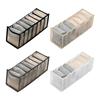 7 Grids Underwear Drawer Organizer Storage Box Pants Jeans Storage Box Drawers Socks Separation Organizer Pants Foldable Storage