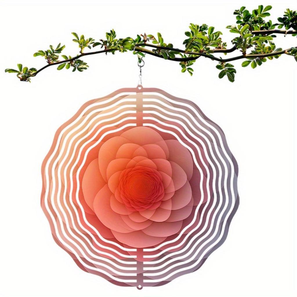 1pc 10-Inch Hanging Wind Chime, Outdoor Wind Chime Design Elegant, with 360° Rotating Hook, Suitable for Spring, Summer