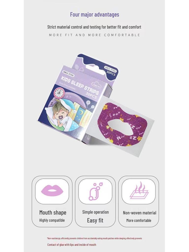 Japanese Anti-Snoring Mouth Sealing Patch - Oral Breathing Corrector Tape for Sleep