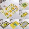 1/4/6pc Lemon Printed Summer Linen Placemat Fresh Holiday Dining Table Mat Decoration for Wedding Party Home Gathering