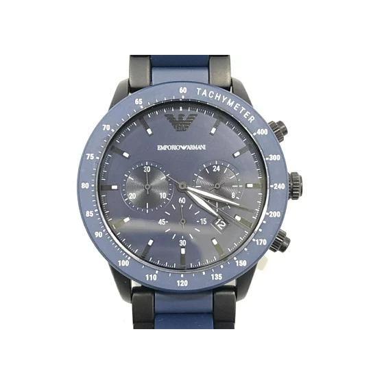 Used [Used] EMPORIO ARMANI AR-70001 Chronograph Quartz  Bezel removed [79] [240024447398]