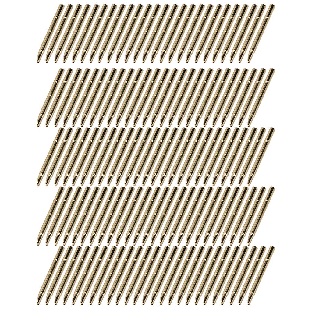 100Pcs Spring Test Probe Sleeve Brass 2.4mm Accessory Set Kit for P125 Series Pin R125‑4S