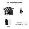 Halloween Fashion Costume With Black White Cloak Made Of Breathable Cotton For Role Play