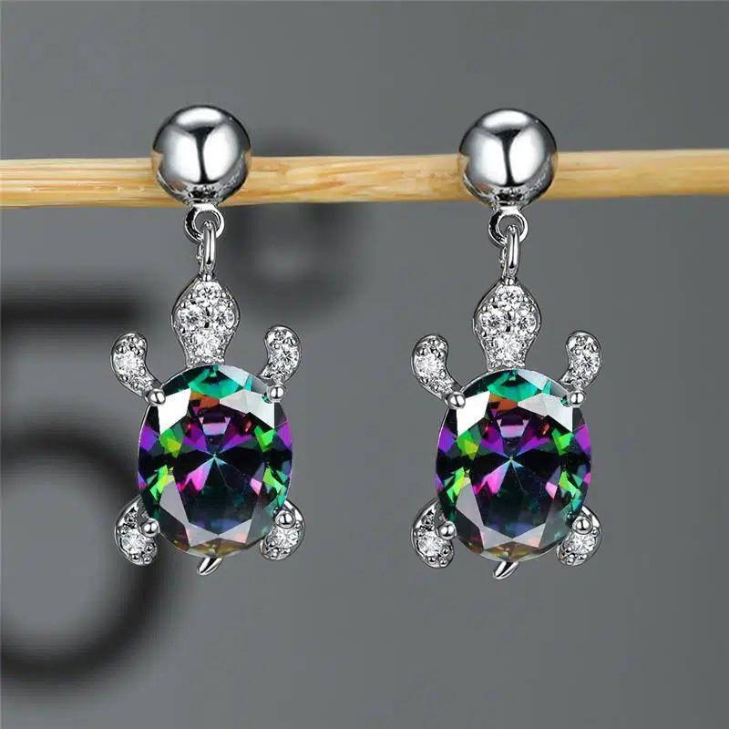 Lindon mote kobberlegering sirkon smykker Drop øredobber for kvinner bryllupsfest gaver