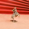 1Pcs Vintage Strong Men Warrior Ornament Copper European Beautiful Knight Model Miniatures Figurine Desktop Decoration