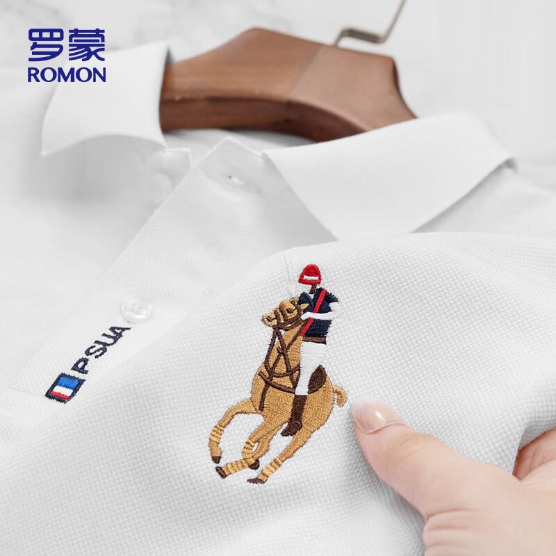 ROMON Men s POLO Neck Ice Silk Feel T-Shirt HS1 3XL
