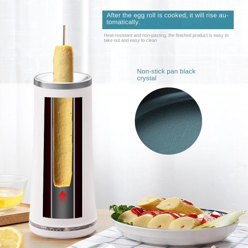 Macchina per la cottura di torte e involtini primavera 220V Mini macchina automatica per la cottura della colazione Macchina per salsicce e uova Macchina per torte e panini Tazza per il riscaldamento di hot dog
