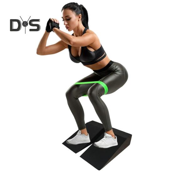 1 Set Deep Crouch Wedge Block Calf Stretcher Slant Board Professional Non-Slip EVA Fitness Weightlifting Deadlifting Strength Training Heel Elevated