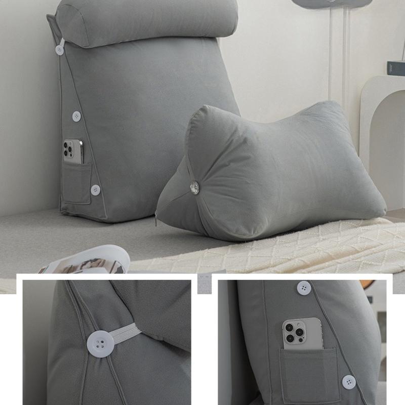 Bedhead Multifunctional Waist Protection Backrest Cushion Living Room Sofa Triangular Backrest That Can Be Disassembled Washed