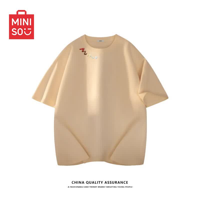 

MINISO Unisex Pure Cotton Casual T-shirt 5XL