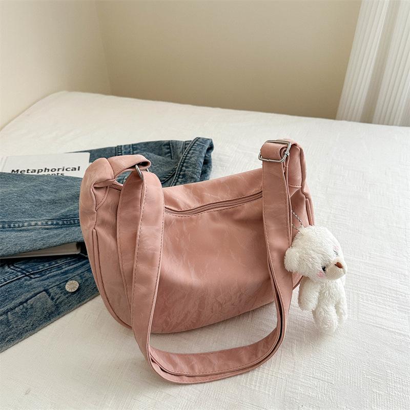 Dumpling Bag Women's Japanese Ins Versatile Crossbody Bag Casual Large Capacity Oxford Bag Student Commuting Shoulder Bag