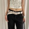 Original Design Pu Leather Belt For Women With Star Embellishments For Casual Dresses