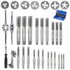 ABIY M3- Thread Wrench Nut Tool Kit 32Pcs/Set Metric Tap Die Set For Bolt Screw Repair Taper Plug M3 M5 M6 M8 M10