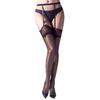Women Oil Shiny Sockings Lace Garter Belt Purple Suspender Socks Contrasting Ultra-Thin Long Tube Stockings Night Club Wear