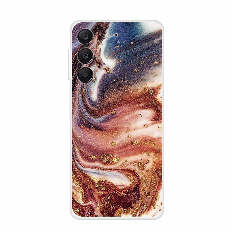 Marble Patterns Phone Case for Samsung A25 Soft Transparent TPU Clear Cover for Samsung Galaxy A 25 Protective Silicone Shell