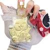 Golden Lucky Cat Year of the Horse Keychain - Ideal Company Gift for Client Relations and Event Promotions