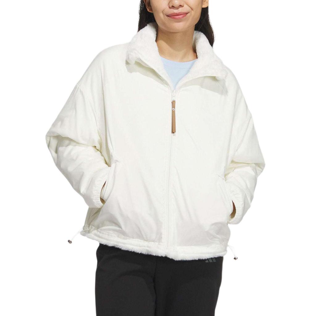 Adidas Fashion Sports Casual Jacket Women Jacket Jade-White JX6836