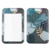 Green Plant Card Holder Case Student Badge Work Access Card ABS Plastic Lanyard Card Cover Bags for Women Girl