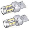 TORIBIO T20 LED Turn Signal Bulbs with Different Pinch 28SMD 3030 Tail Reverse t20 LED Ports, Anti-Hyperflash, Resistor, White, Non-Polar, 4000lm,