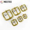 Meetee 2/5Pcs 13-38mm Solid Brass Belt Buckles Pet Collar Adjust Pin Buckle Handbag Strap Replace Clasp Hardware Accessories