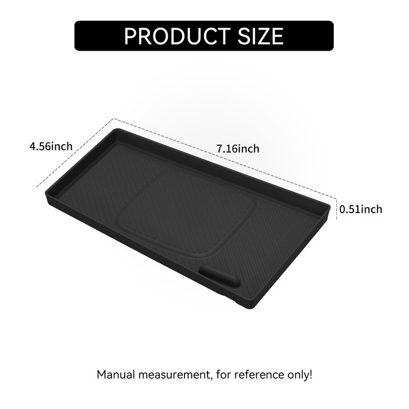 Smabee for Kia Sportage NQ5 2022-2026 Car Wireless Charging Pad Silicone Anti-slip Mat Center Phone Mat Accessiories Black