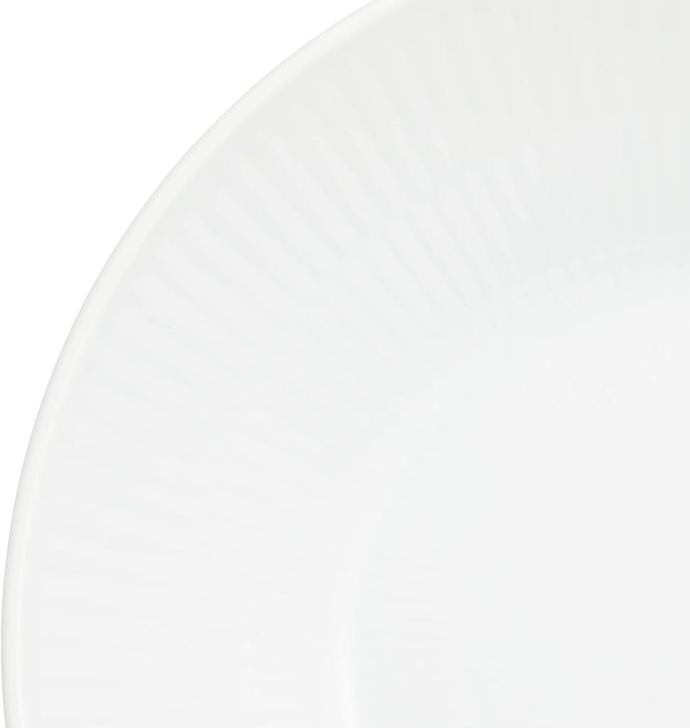 [Officially Imported] Royal Copenhagen White Fluted Deep Plates, 17cm, Set of 2, Wedding Gift, Product Number 1016914