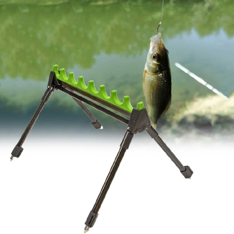 8 Hole Fishing Rod Holder Bracket Multi Holes Fishing Rod Holder Feeder Pods Stand Holder Telescopic Fishing Rod Stand