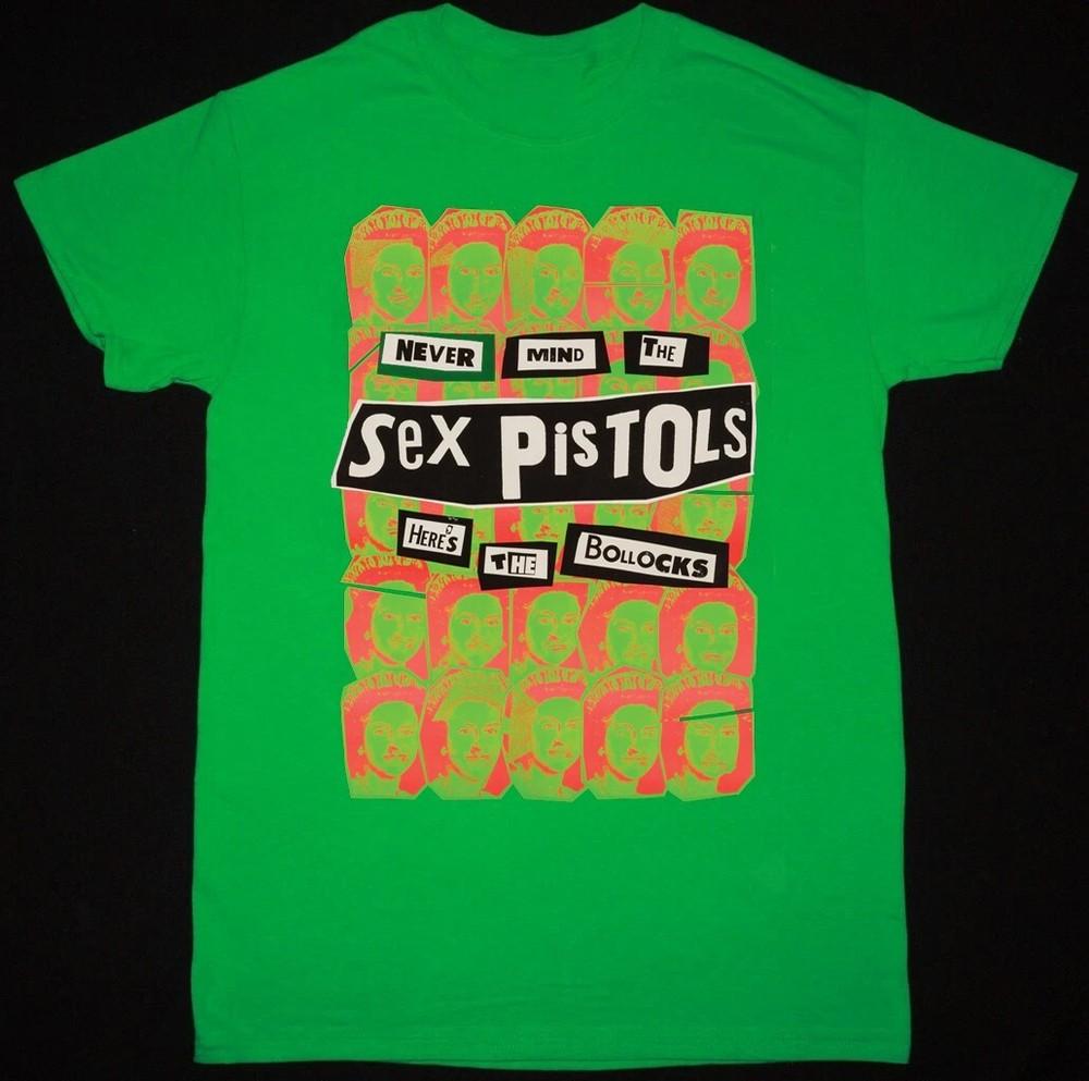 Sex Pistols Live Concert Nevermind the Sex Pistols Green Color Shirt Unisex T-Shirt M