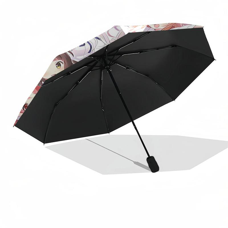 1 Stück Kaguya-sama: Love Is War Outdoor-Regenschirm - Automatisches Öffnen/Schließen, Tragbares 3-fach faltbares Design mit 8-Speichen-Eisenrahmen, Perfektes Geschenk für Kaguya-sama