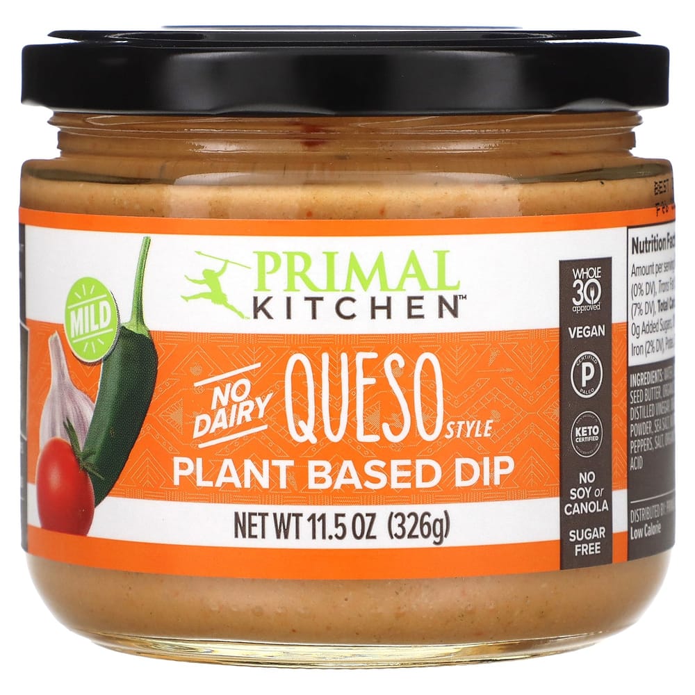 Primal Kitchen Queso Style Plant-Based Mild Dip, 326g (11.5oz)