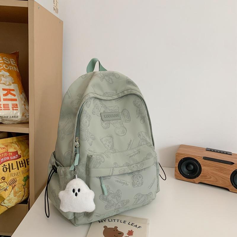 Schoolbag High Value Small Fresh Backpack Girls Lightweight Large Capacity Junior High School Student Schoolbag Cool Casual Backpack