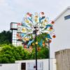 Outdoor Solar Iron Wind Spinner