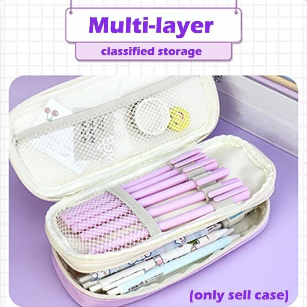 1 Pc Pencil Case Pen Bag Large Capacity  Pocket Pencil Case Fold Stationery Storage Bag Stationery Box