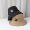 Handmade Letter Embroidery Sun Hat Wide Brim Floppy Summer Straw Panama Dome Bucket Hat for Women Beach