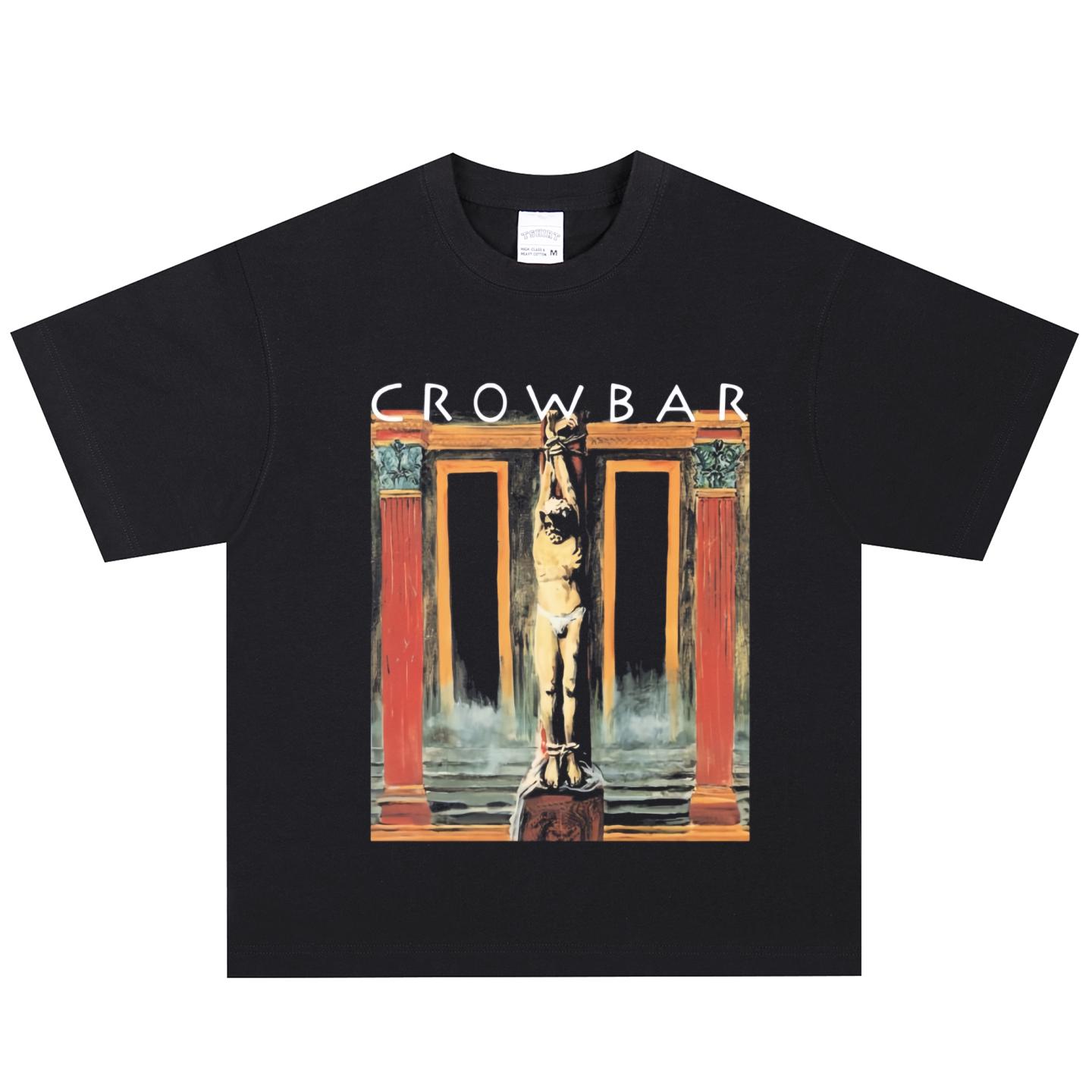 Crowbar T-Shirt, Soft Fabric Casual Daily Wear XXXXL