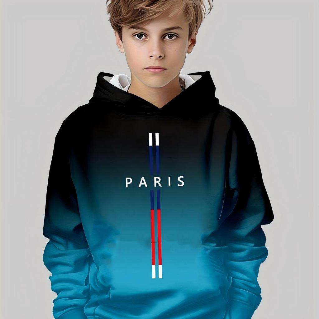 Kids Clothes Boys Hoodies Long Sleeve 3D Print Children Spring Fall Clothes Casual Stylish Outdoor Boys Clothing Pullover