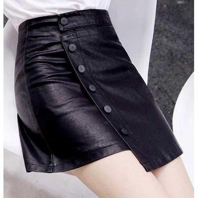 Vintage A-Linien-Rock mit hoher Taille, unregelmäßigem Saum und Hüftdesign